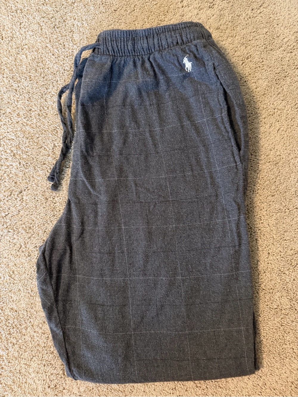 Polo by Ralph Lauren Men’s Gray Knit Pajama Pants
